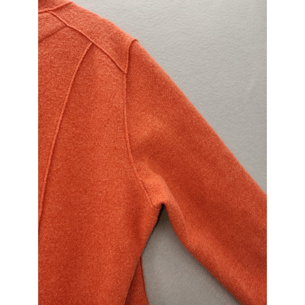 OSKA Boiled Wool Jacket 3 Orange Rust Virgin Wool Moessmer Lagenlook Blazer Coat - Picture 16 of 16